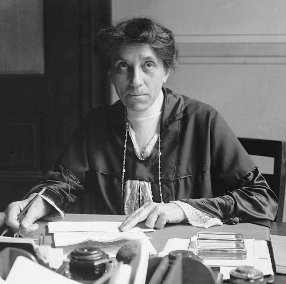 Julia Lathrop, the first woman to head a U.S. federal bureau. 