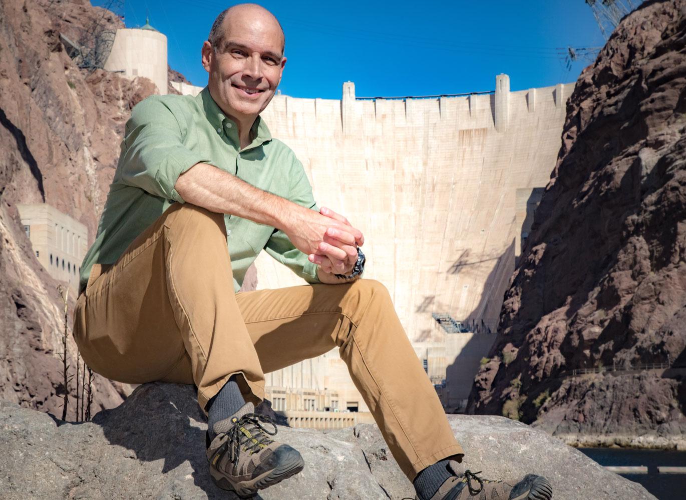 Geoffrey Baer at Hoover Dam.
