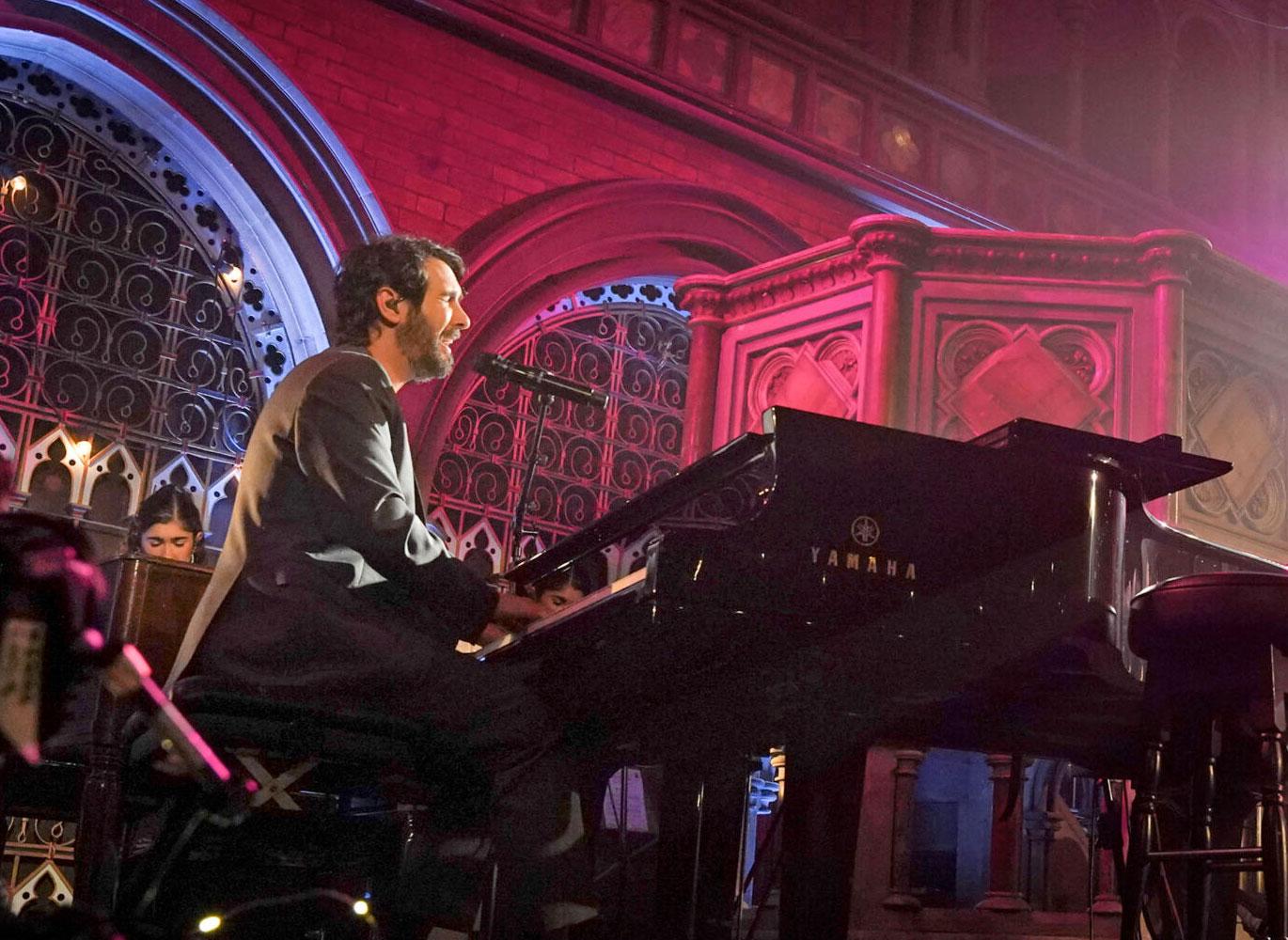 Josh Groban at piano