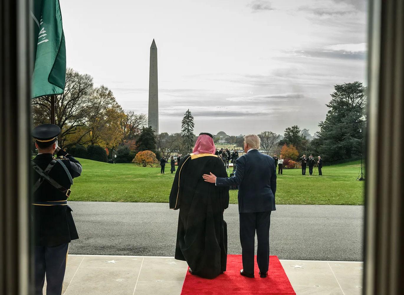 Crown Prince Mohammed bin Salman and President Donald Trump