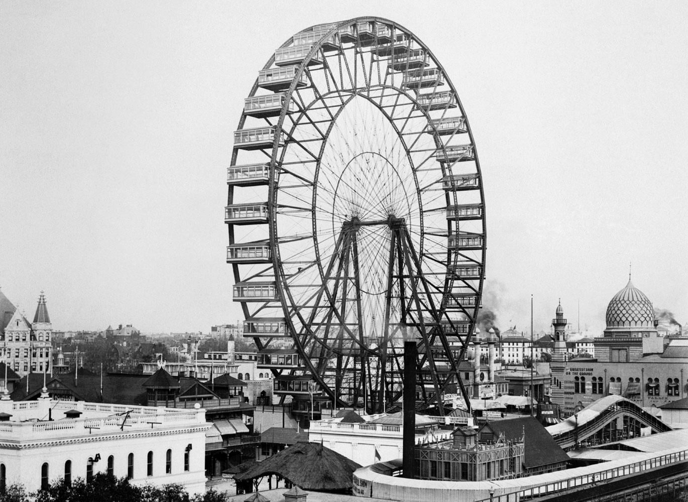 Ferris Wheel and surrounds: The World's Fair of 1893