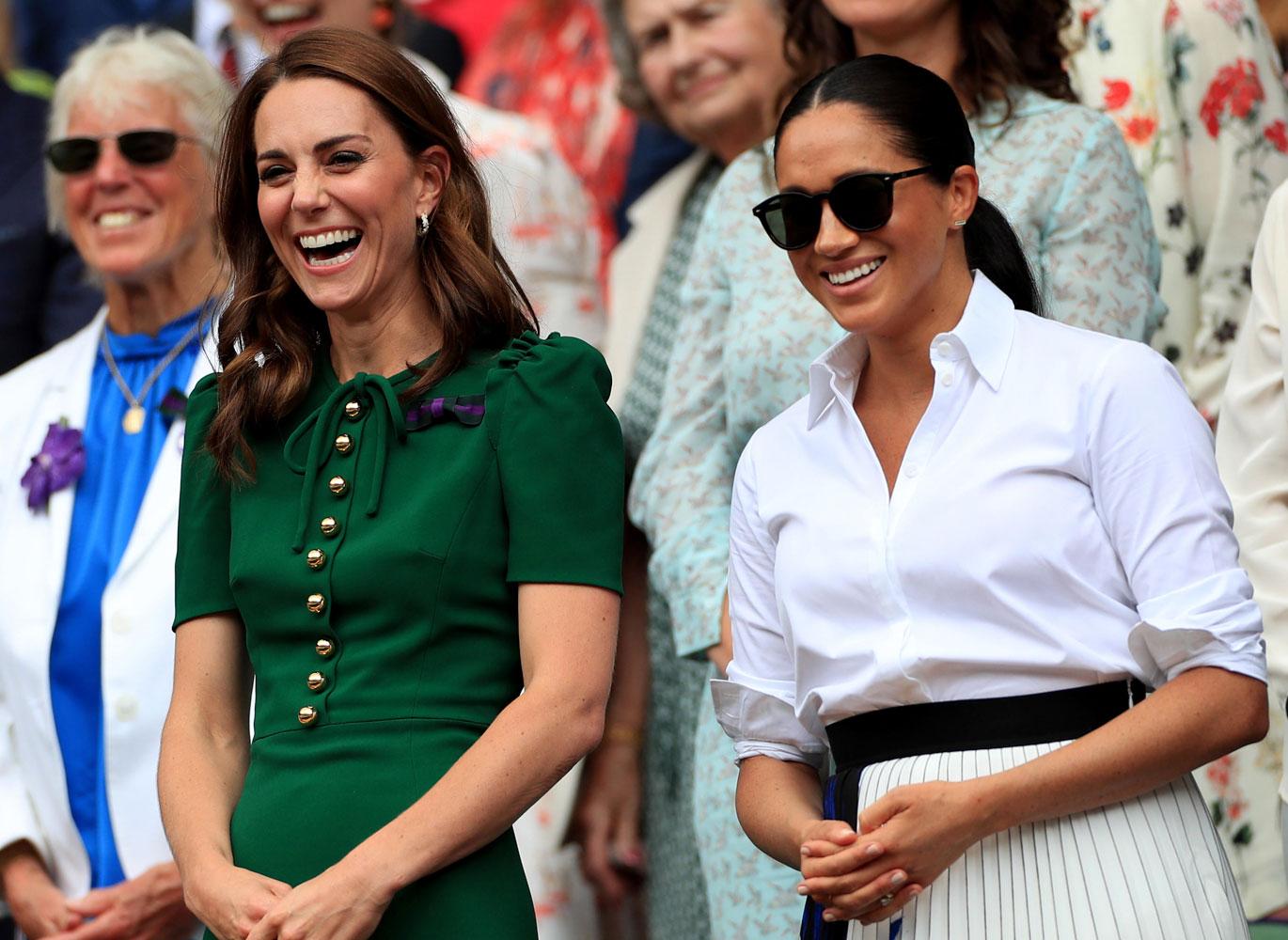 Kate with Meghan Markle at Wimbledon (Credit: PA Images / Alamy Stock Photo)
