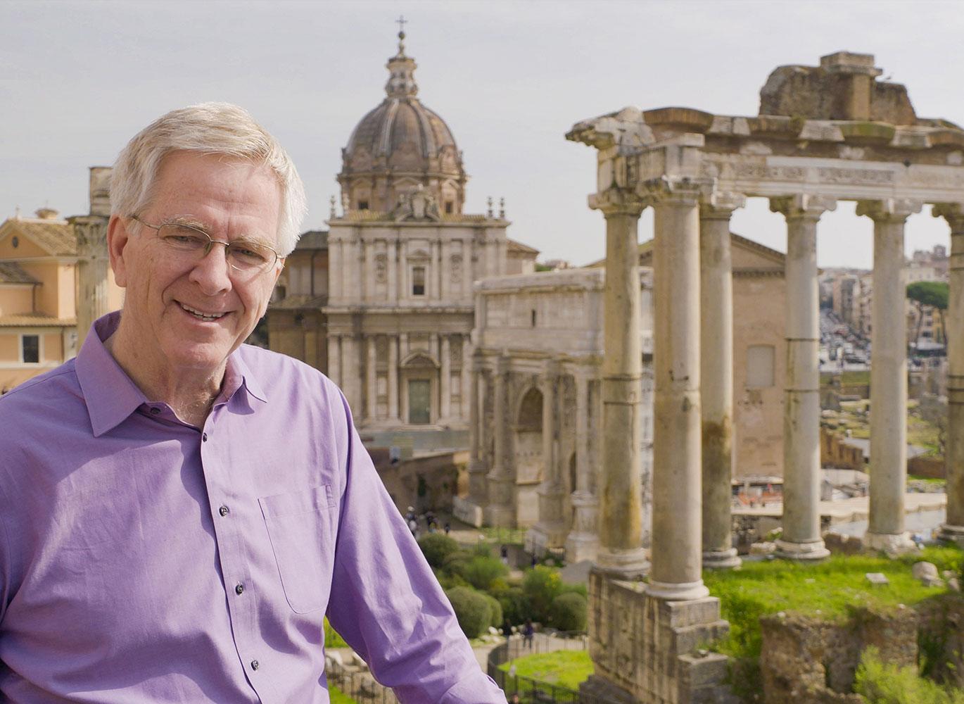 Rick Steves at the Roman Forum