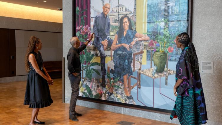 Obama Presidential Center Unveils Official Portrait of Barack and Michelle Obama
