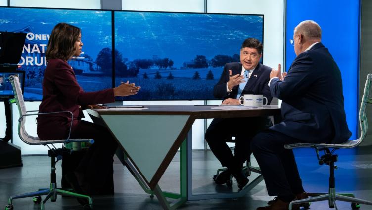 Pritzker, Bailey Square Off in Contentious Discussion Over Taxes, Trump and Bears