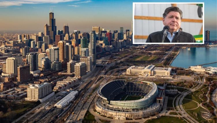 Gov. JB Pritzker Meets With NFL Commissioner, Illinois Leaders About Chicago Bears Stadium