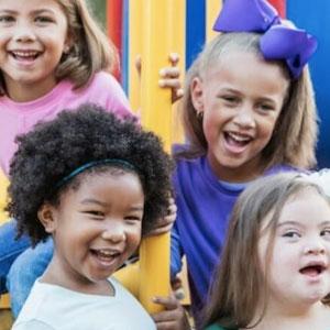 Group of kids playing