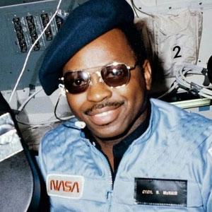 Ronald McNair poses in a beret