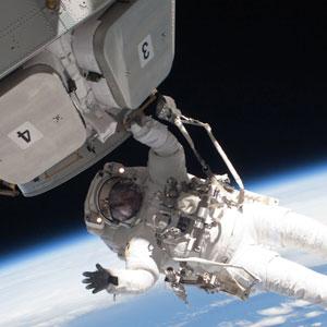 An astronaut in Once Upon a Time in Space