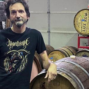 Under John Laffler, Off Color is the sixth brewery to produce beer in the legendary pH1 barrel that has traveled the country. Credit: Daniel Hautzinger for WTTW