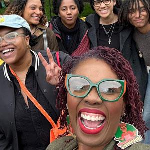 “When I first started here, some of the older Black ladies were not trying to fool with hummus, honey. Now they come over on the phone telling their family members what I have today," says Niehla Ollie. Credit: Courtesy Homegirl's Hummus