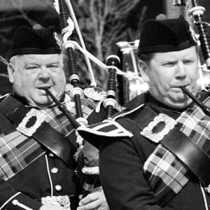Bagpipers in Irish parade