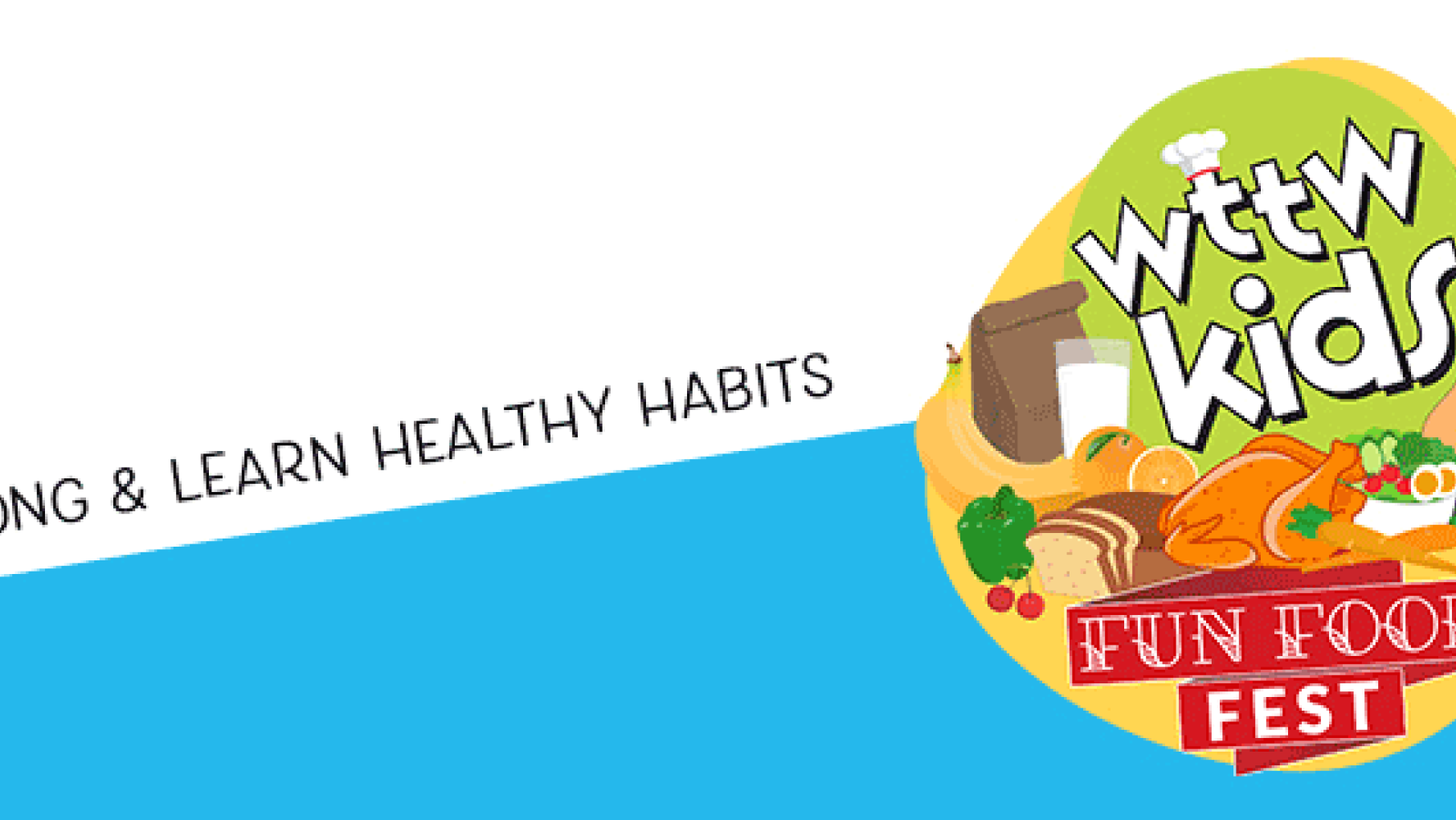 Fun Food Fest banner showing an array of foods