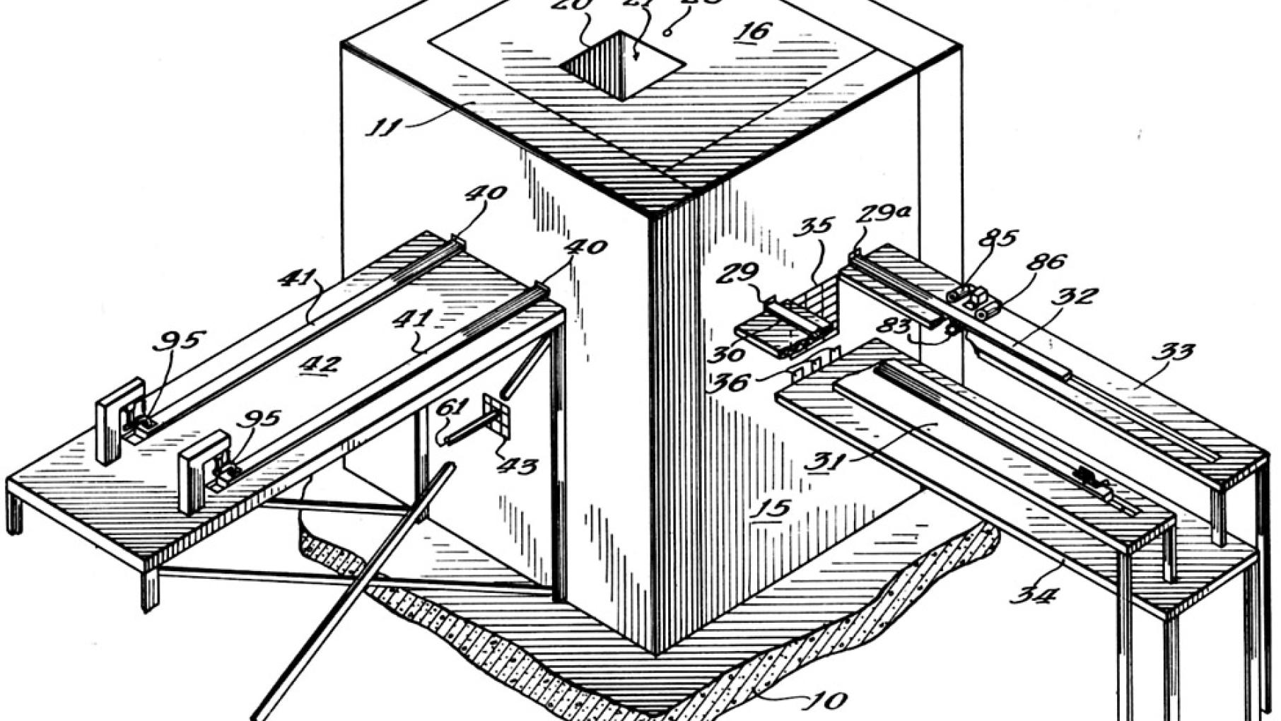 Drawing of a nuclear reactor based on Chicago Pile-1 from the 1944 patent application by inventors Enrico Fermi and Leo Szilard. (Image courtesy Argonne National Laboratory) Drawing of a nuclear reactor based on Chicago Pile-1 from the 1944 patent application by inventors Enrico Fermi and Leo Szilard. (Image courtesy Argonne National Laboratory)