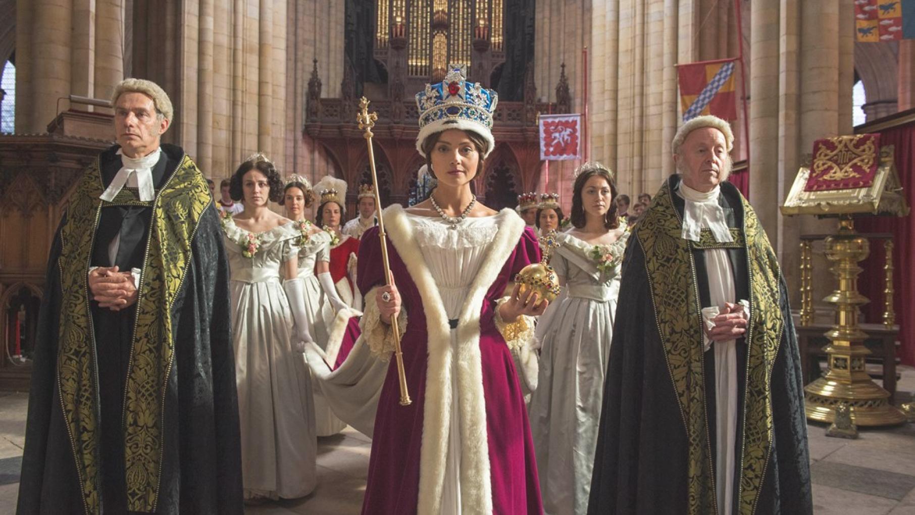 Jenna Coleman is both fiery and regal as Queen Victoria. (ITV Plc)