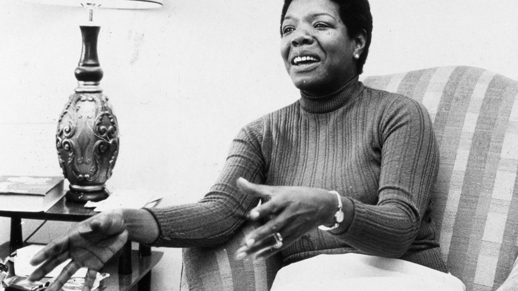 Maya Angelou, circa late 70s, early 80s. (Courtesy of Getty)