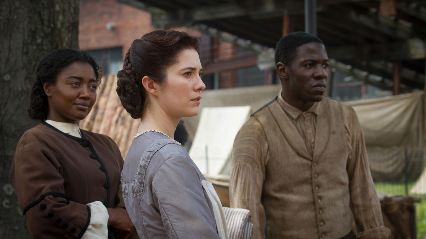 (Courtesy of PBS/Erik Heinila) Charlotte Jenkins, Mary Phinney, and Samuel Diggs on 'Mercy Street.' (Courtesy of PBS/Erik Heinila)
