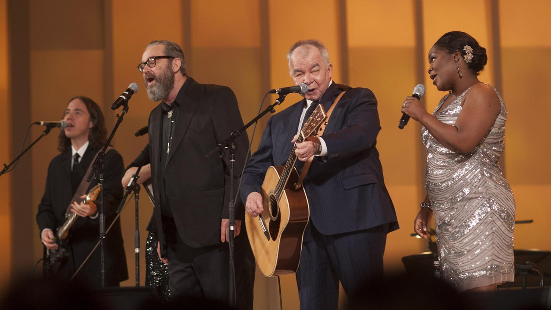 Brett Sparks of The Handsome Family, John Prine, and Shemekia Copeland. (Paul Natkin, courtesy of Lyric Opera of Chicago)
