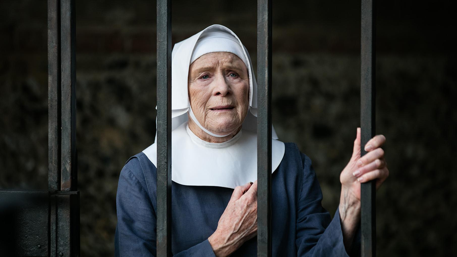 Sister Mary Cynthia's plight cuts to the core of Sister Monica Joan. Photo: Neal Street Productions 2016 Judy Parfitt as Sister Monica Joan in 'Call the Midwife.' Photo: Neal Street Productions 2016
