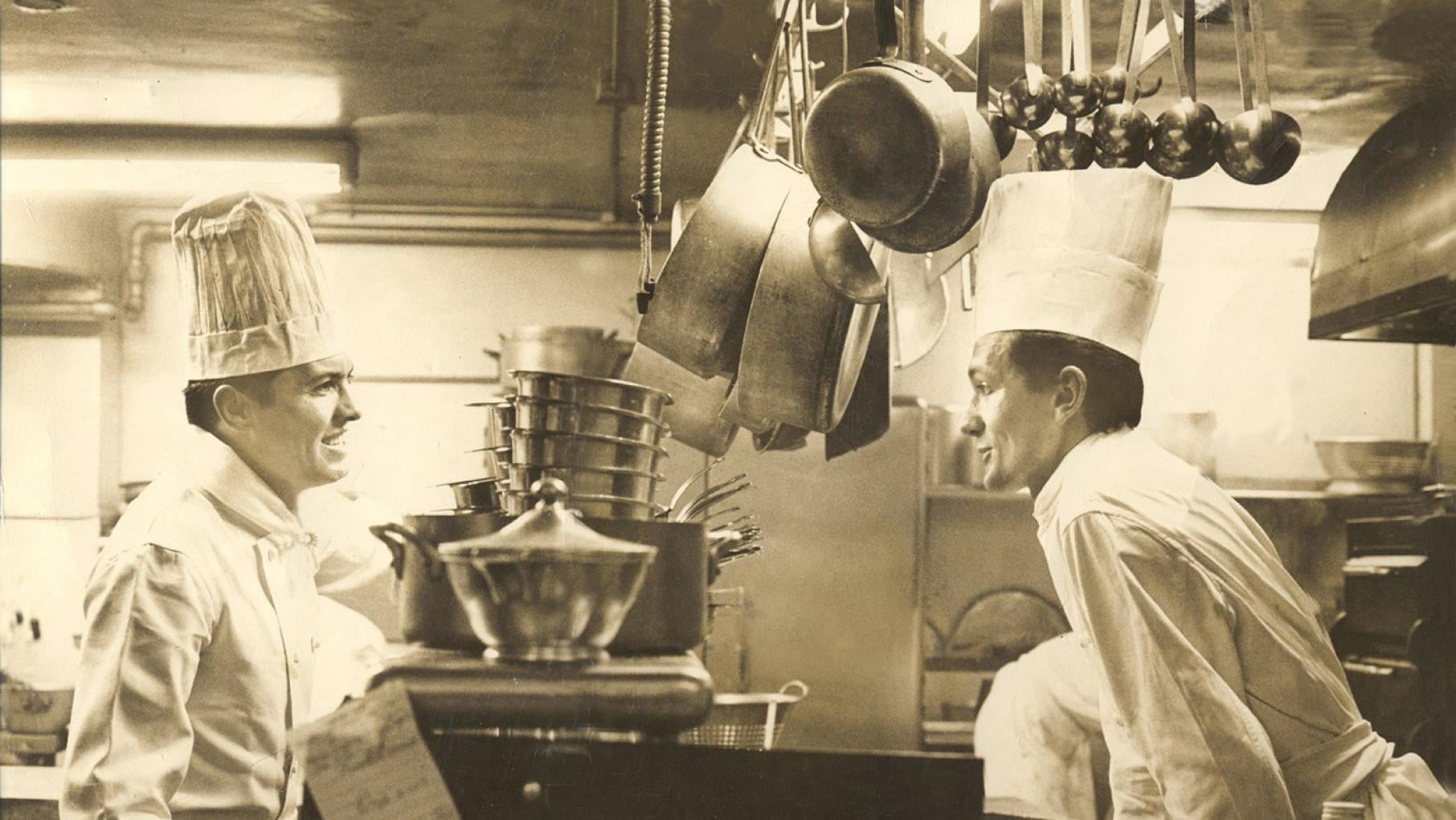 Jacques Pépin and his best friend Jean-Claude Szurdak. Photo: Eugene Cook