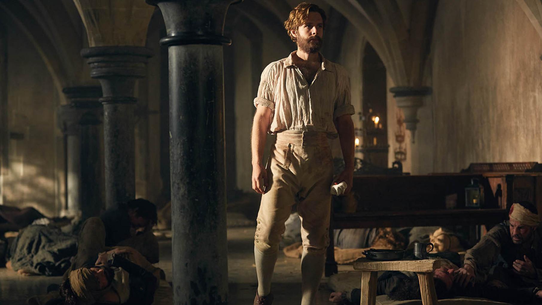 Dwight's situation is desperate. Worse, none of his friends or loved ones even know if he's alive. Photo: Mammoth Screen for BBC and MASTERPIECE Dwight Enys in Poldark. Photo: Mammoth Screen for BBC and MASTERPIECE