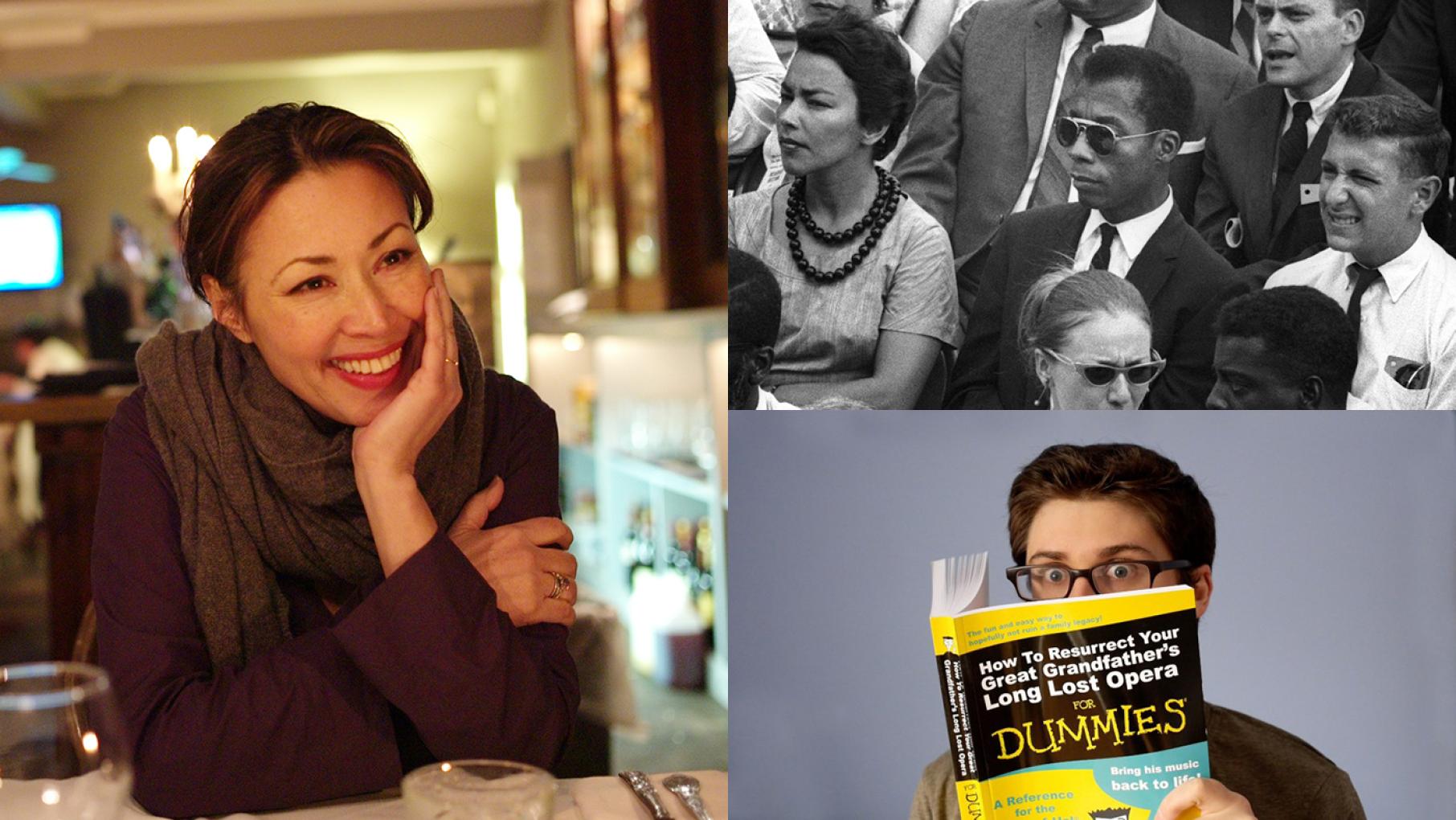Ann Curry in We'll Meet Again; James Baldwin at the March on Washington; The Way to Andina. Photos: David Turnley; Dan Budnik; The Way to Andina