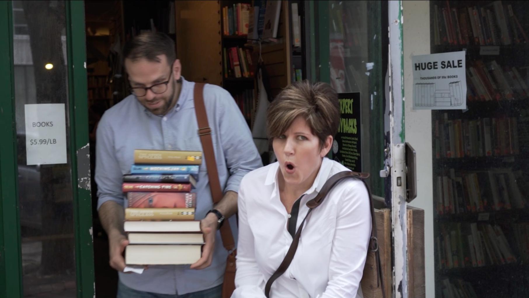 Amy Brent at a bookstore. Photo: Courtesy Stuart Brent Children’s Book Club