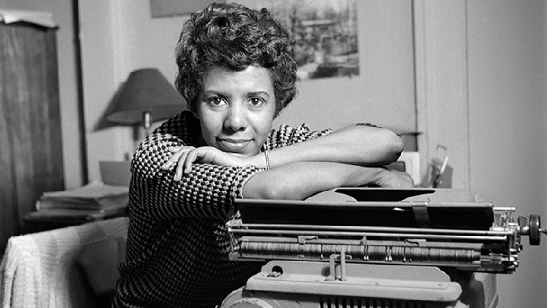 Photo: David Attie Lorraine Hansberry with her typewriter. Photo: David Attie