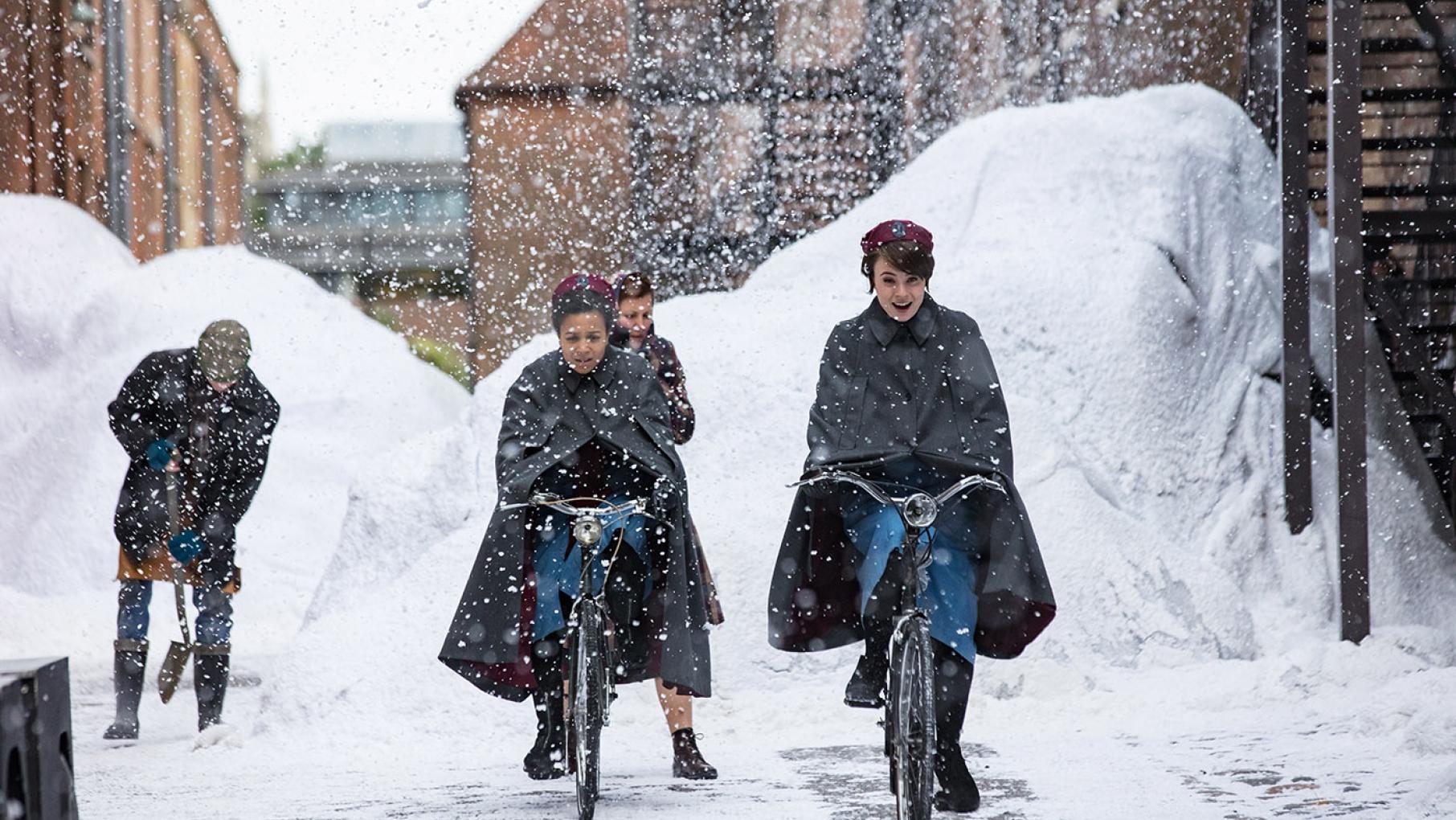 Nurses Lucille Anderson and Valerie Dyer in Call the Midwife. Photo: Neal Street Productions 2017