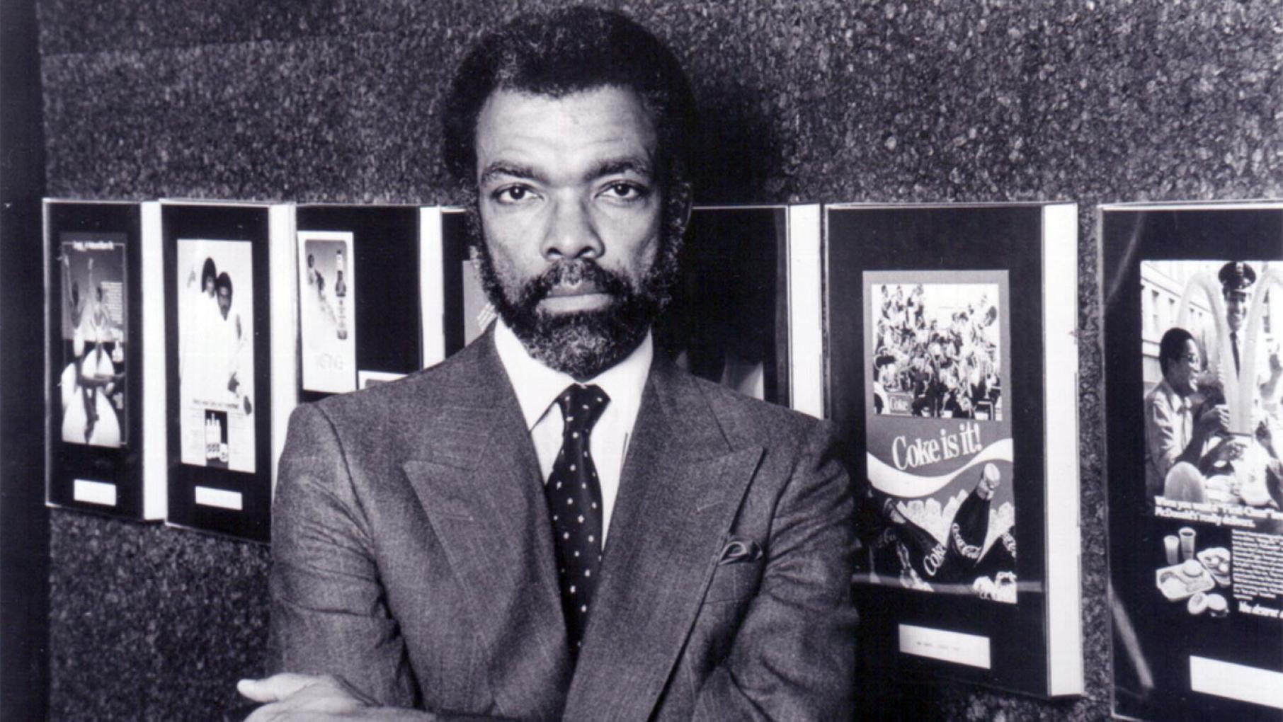 Tom Burrell was the first black person to work in a Chicago advertising agency – in the mailroom. Tom Burrell in the 1980s