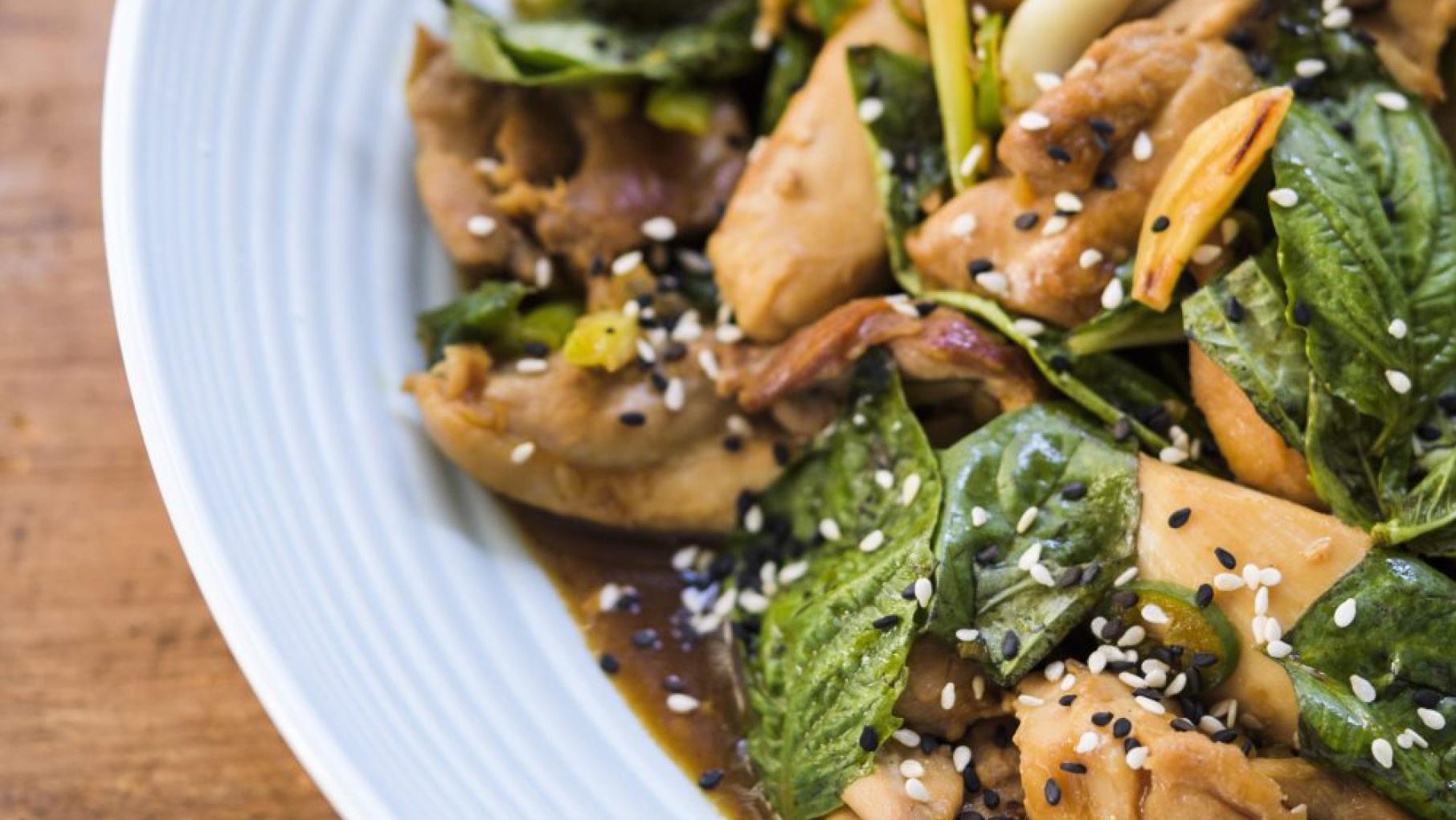 Three Cup Chicken from Christopher Kimball's Milk Street. Photo: Connie Miller of CB Creatives