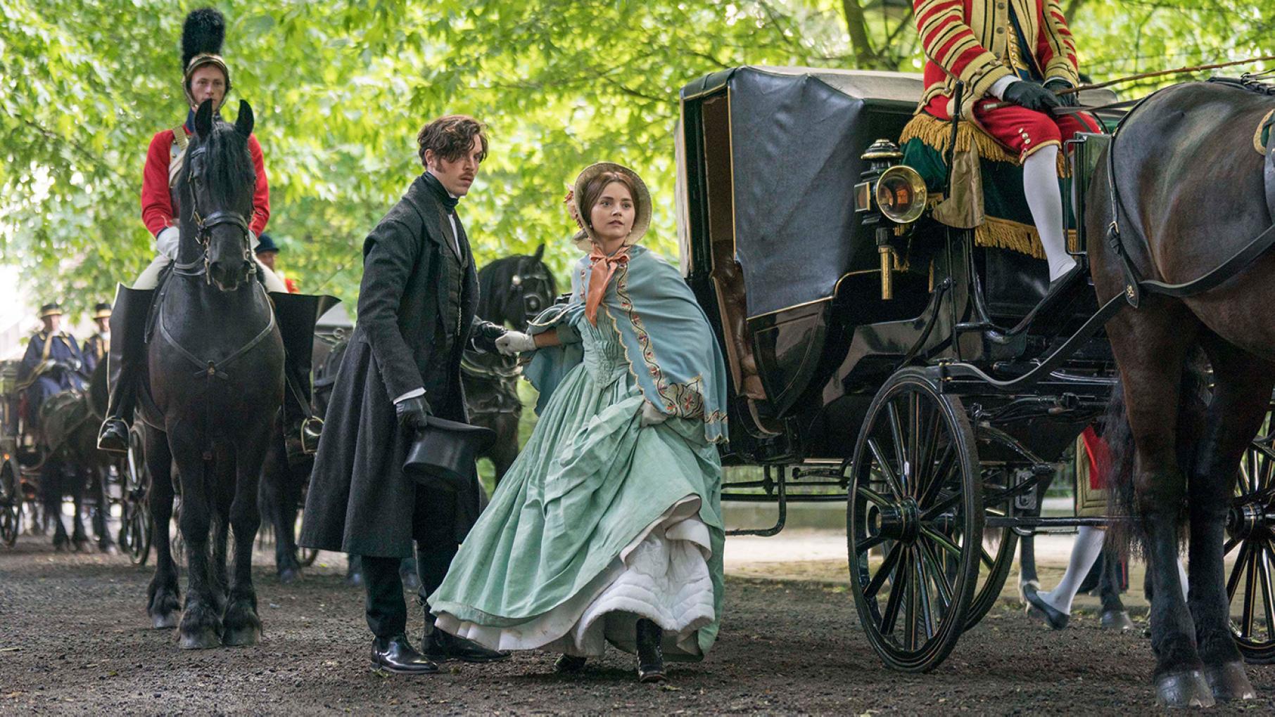 Victoria is torn between trusting her advisors or her gut as the Chartists prepare a mass demonstration. Photo: Aimee Spinks/ITV Plc for MASTERPIECE Jenna Coleman as Victoria and Tom Hughes as Albert in Victoria. Photo: Aimee Spinks/ITV Plc for MASTERPIECE