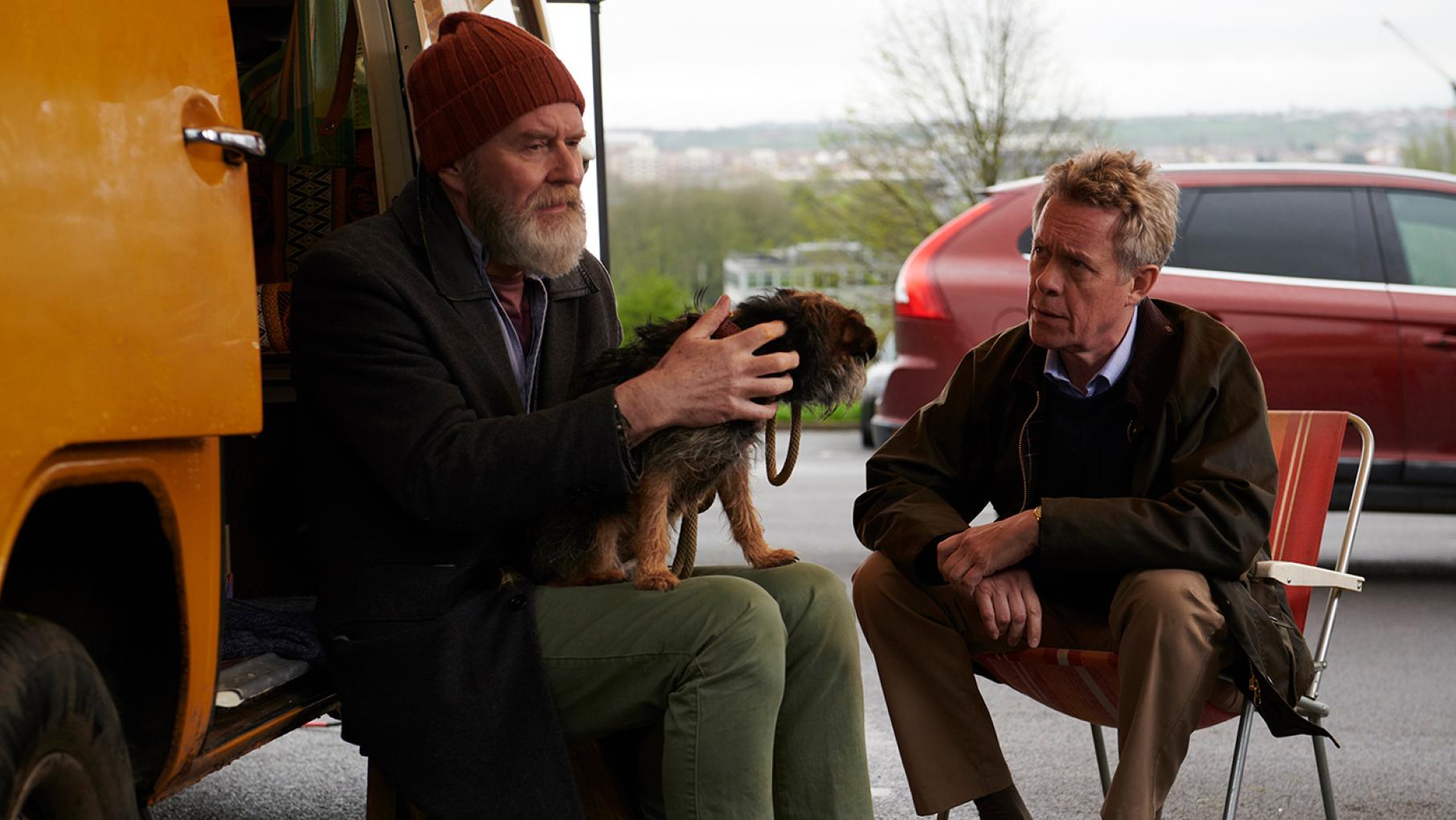There are troubling allegations against both Chris and Tim in their break-ups with their first wives. Photo: Mainstreet Pictures for ITV and MASTERPIECE Chris (James Fleet) & Tim (Alex Jennings) in Unforgotten. Photo: Mainstreet Pictures for ITV and MASTERPIECE