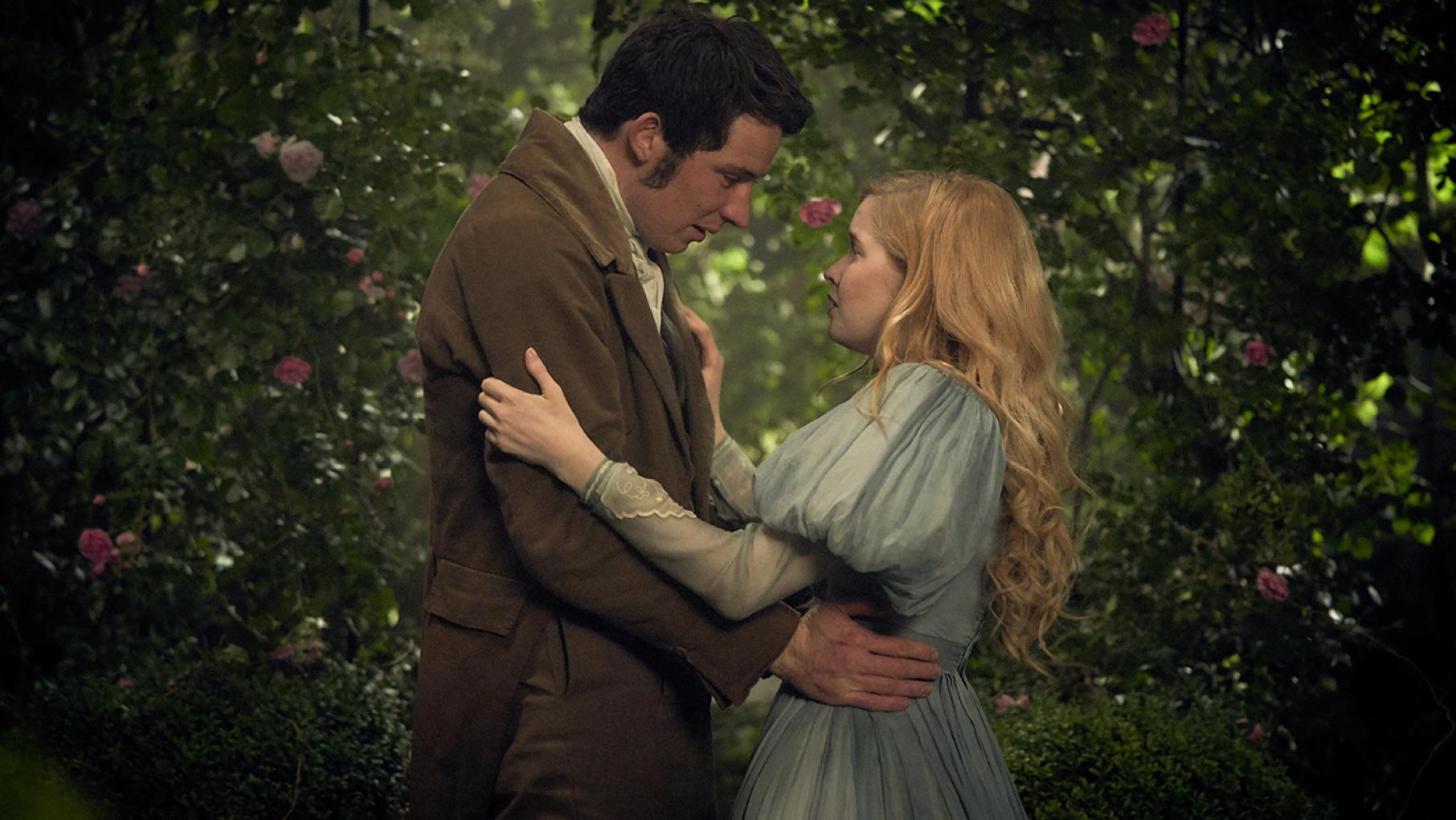 Marius (Josh O'Connor) and Cosette (Ellie Bamber) in Les Miserables. Photo: Robert Viglasky / Lookout Point