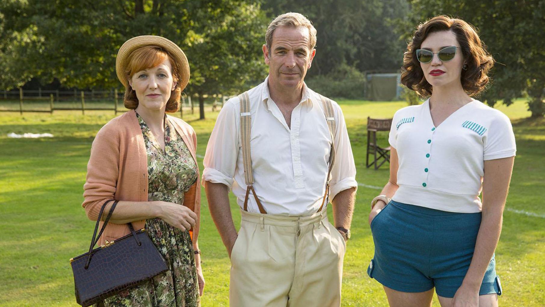 Cathy, Geordie, and Margaret are not the only people with romantic difficulties. Photo: Colin Hutton and Kudos/ITV for MASTERPIECE Grantchester. Photo: Colin Hutton and Kudos/ITV for MASTERPIECE