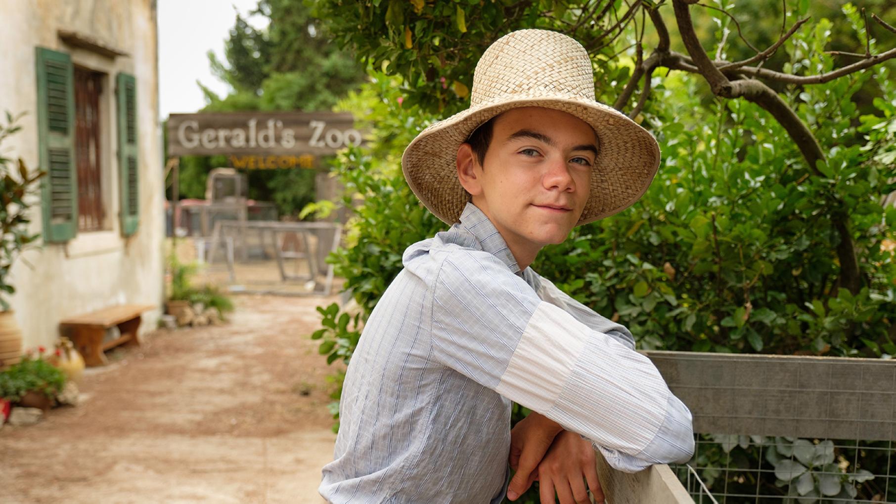 Gerry has lost interest even in his animals after seeing Galini hanging out with a boy with a motorcycle. Photo: Sid Gentle Films 2019 Gerry Durrell in the Durrells in Corfu final season. Photo: Sid Gentle Films 2019