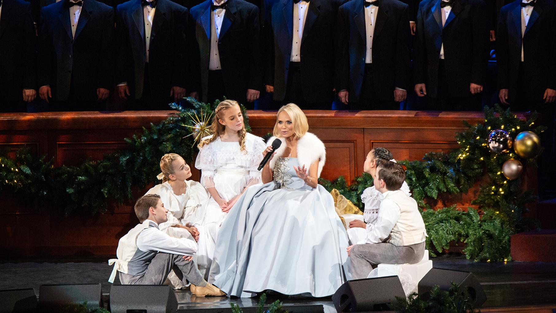 Kristin Chenoweth with the Mormon Tabernacle Choir