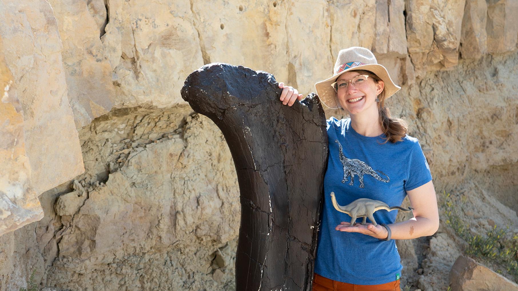 Emily Graslie in 'Prehistoric Road Trip.' Photo: Julie Florio
