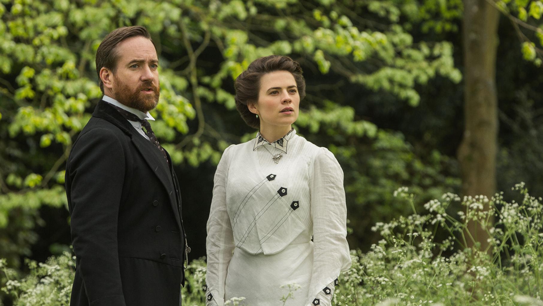 Henry Wilcox and Margaret Schlegel in Howards End. Photo: Starz Entertainment