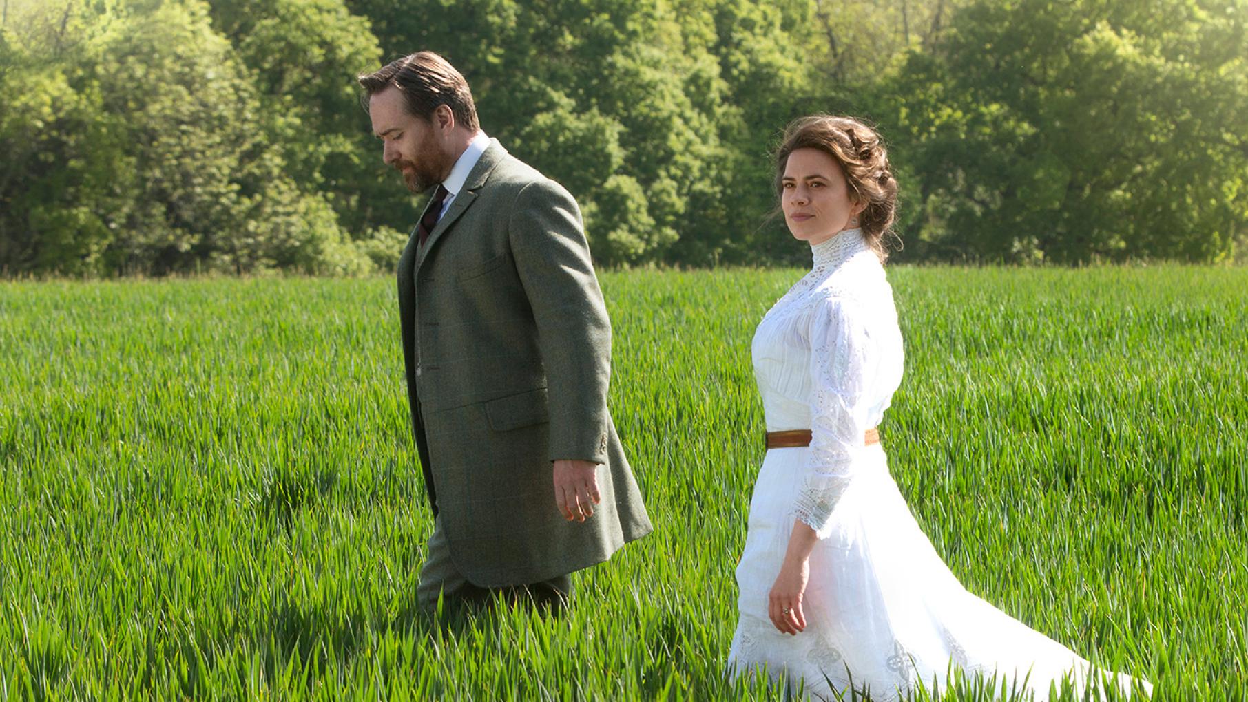 Will the pending marriage of Henry Wilcox and Margaret Schlegel survive unpleasant revelations? Photo: Starz Entertainment Henry Wilcox and Margaret Schlegel in 'Howards End.' Photo: Starz Entertainment