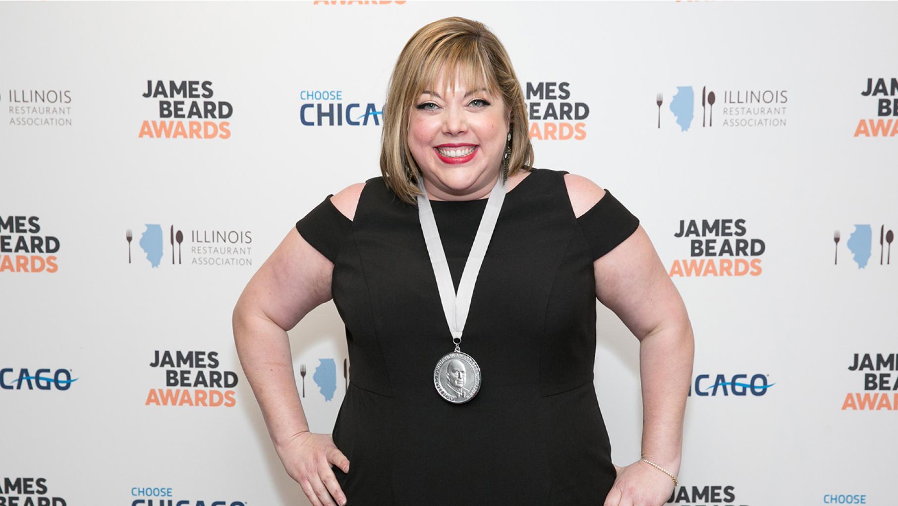 Monteverde's Sarah Grueneberg, seen her with her 2017 James Beard Award for Best Chef: Great Lakes, is up for Outstanding Chef Monteverde's Sarah Grueneberg, seen her with her 2017 James Beard Award for Best Chef: Great Lakes, is up for Outstanding Chef