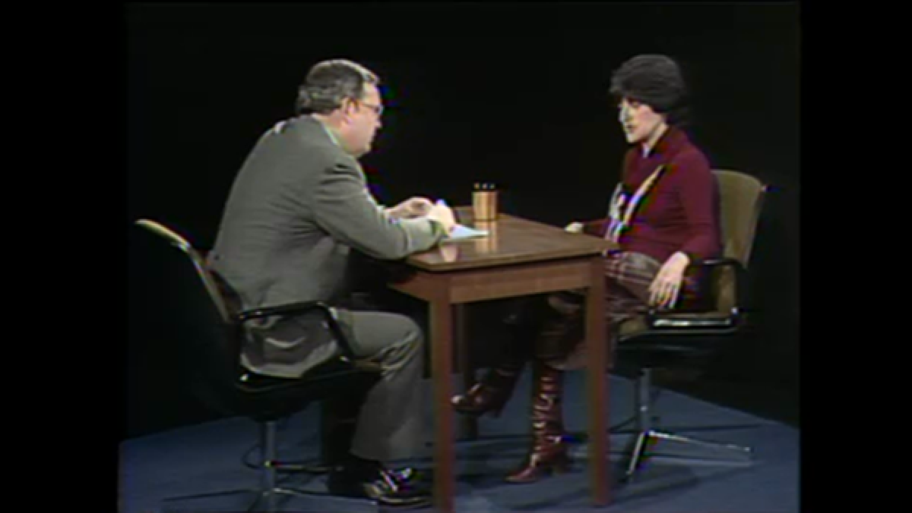 WTTW's John Callaway interviews the 'New Yorker' writer Jane Kramer in 1978 WTTW's John Callaway interviews the 'New Yorker' writer Jane Kramer in 1978
