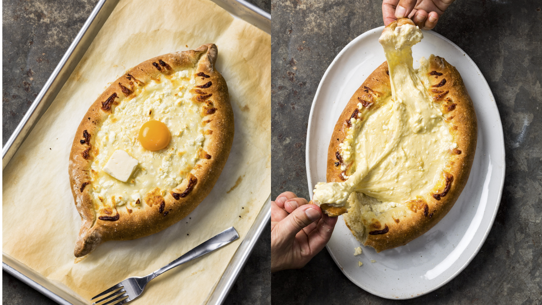 Adjaruli Khachapuri from 'Cook's Country.' Photos: Steve Klise