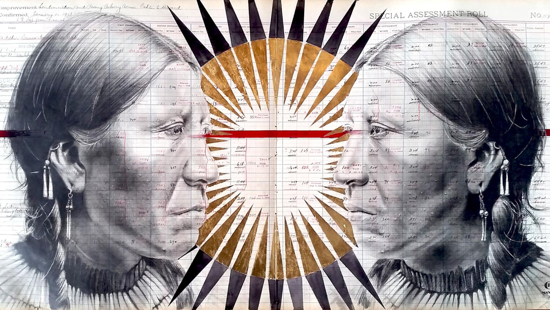 Welcoming New Dawn, by Chris Pappan