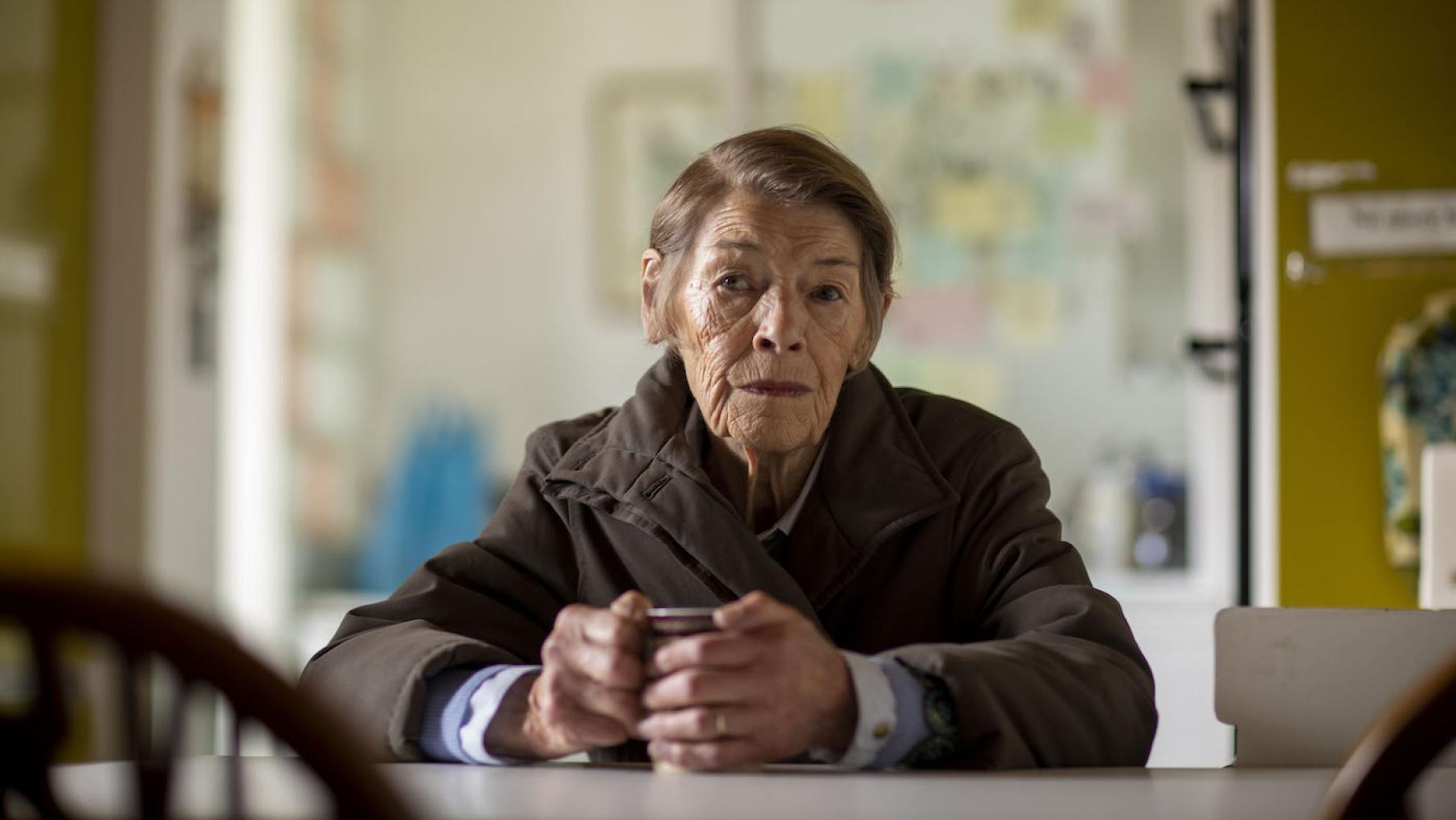 Maud fears her friend Elizabeth has disappeared, just like her sister Sukey did decades ago, but her dementia complicates her investigation. Photo: STV Productions Glenda Jackson as Maud in 'Elizabeth is Missing.' Photo: STV Productions