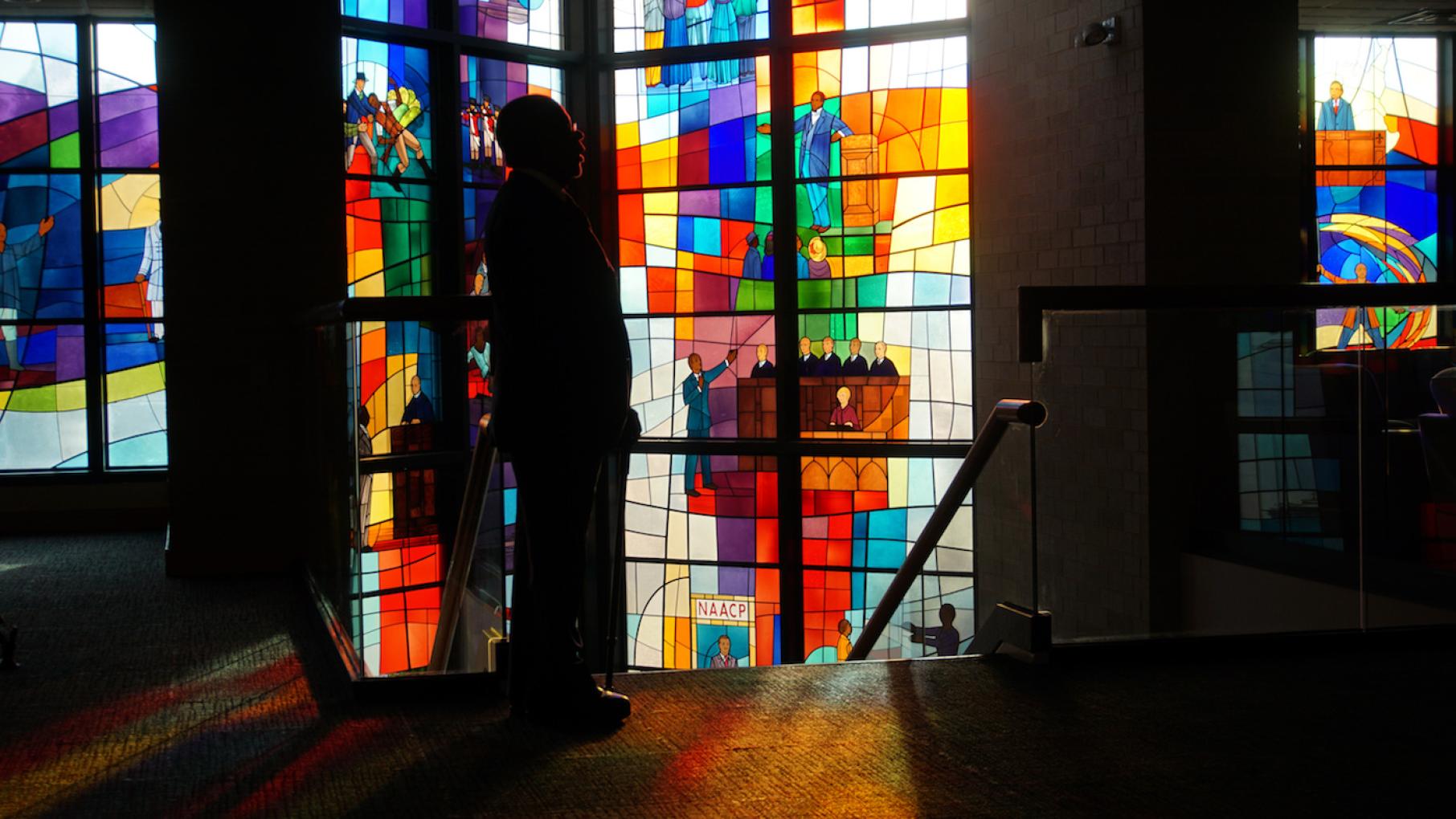 Host, Henry Louis Gates, Jr. at Trinity United Church of Christ in Chicago. Photo: McGee Media