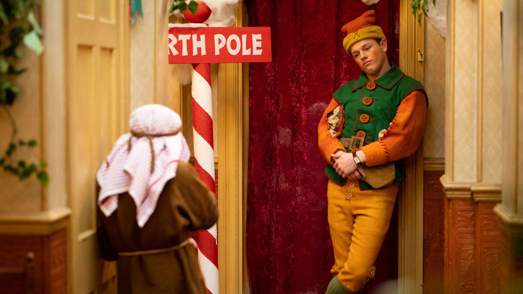 Tristan is reluctant to play elf to Siegfried's St. Nick, but he ends up helping a child come of out of his shell. Photo: Playground Television Tristan and David in 'All Creatures Great and Small.' Photo: Playground Television