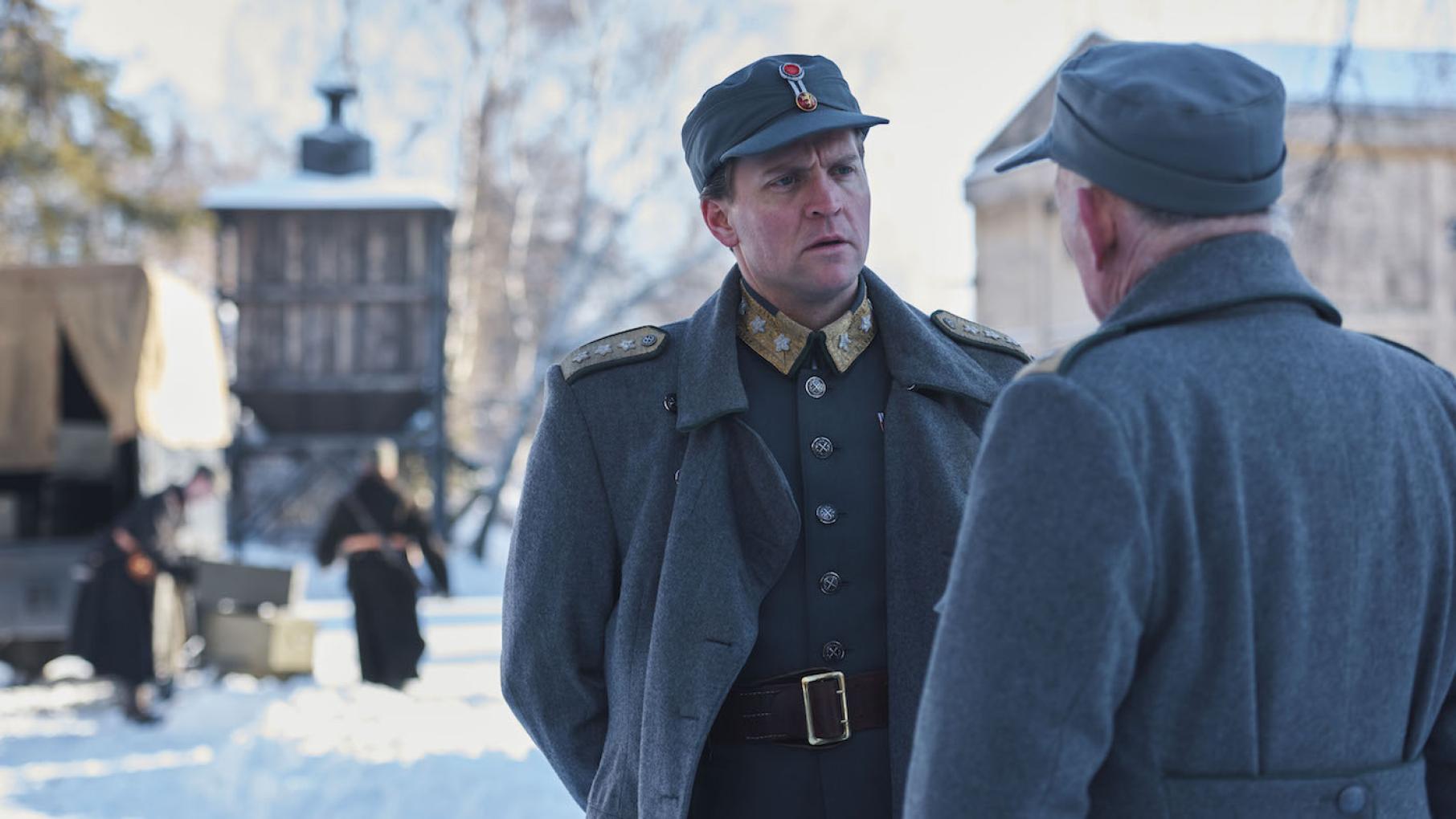 Crown Prince Olav is torn between military leadership and his duty to survive as Norway's next monarch. Photo: Masterpiece/Julie Vrabelová Crown Prince Olav in 'Atlantic Crossing'