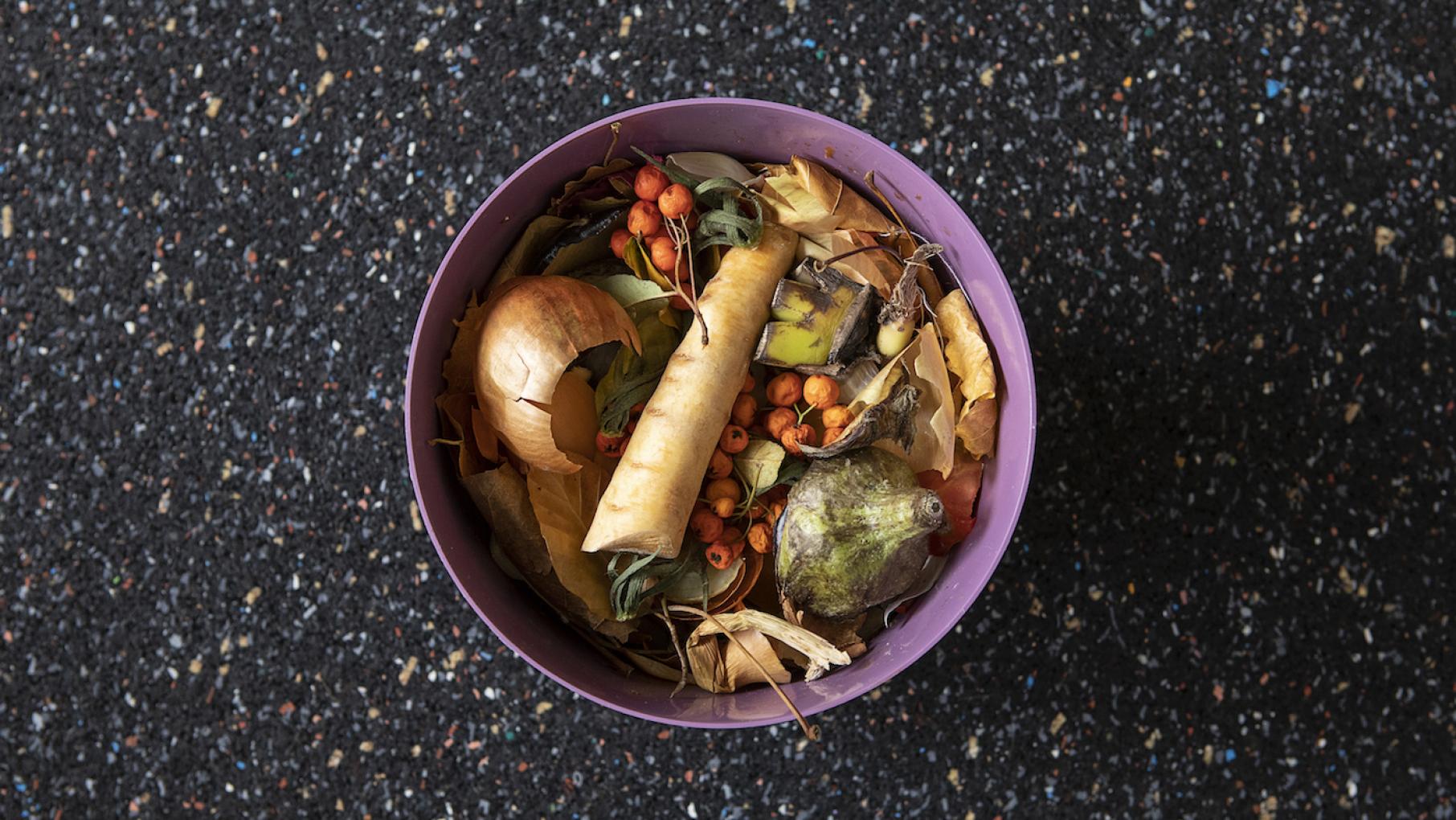 A composting bucket