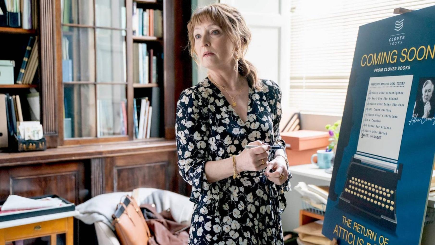 Lesley Manville as Susan Ryeland in 'Magpie Murders.' Photo: Bernard Walsh